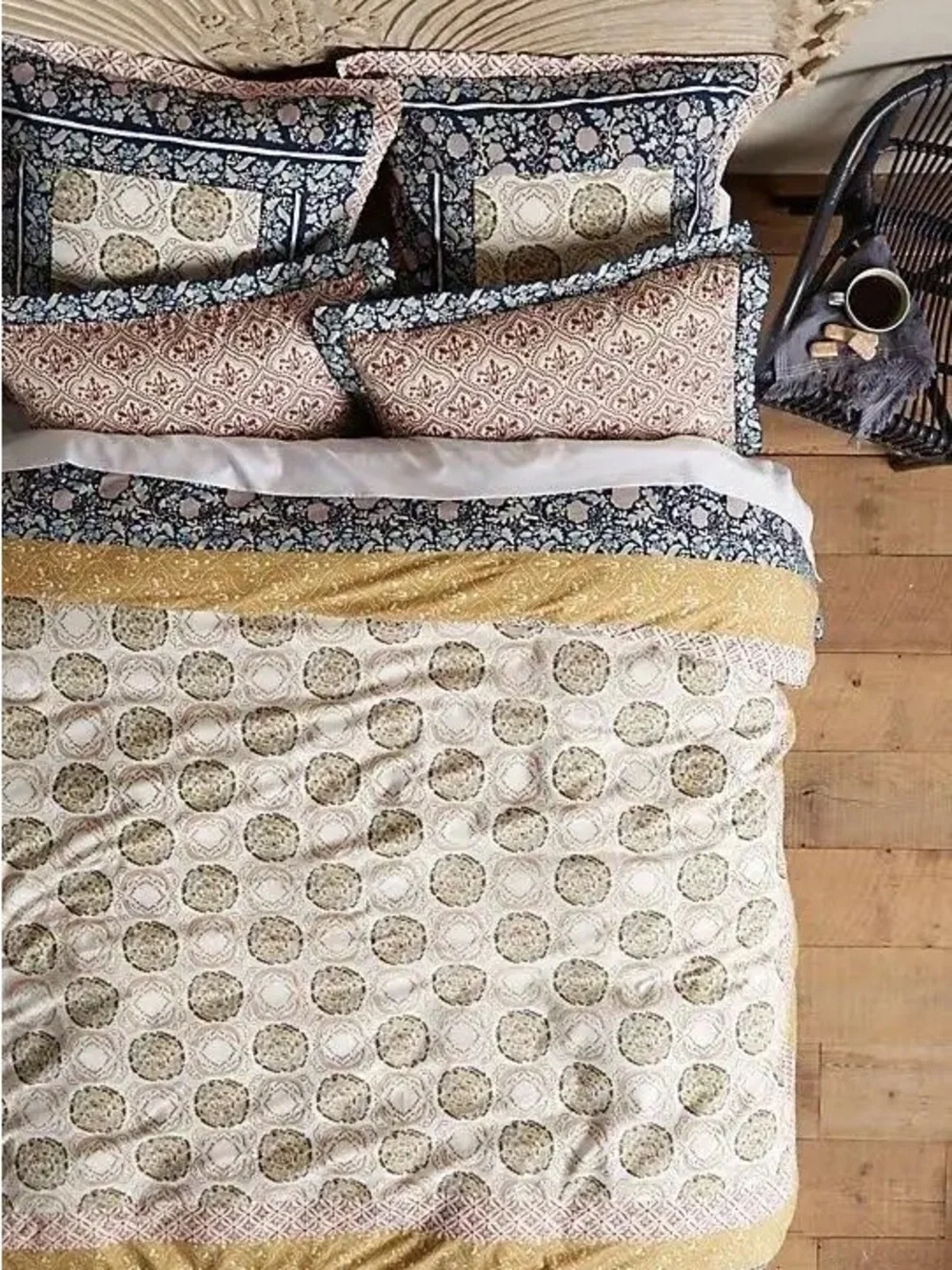 Anthropologie Bedding | Meguro Duvet And 2 Euro Shams | Size: King
